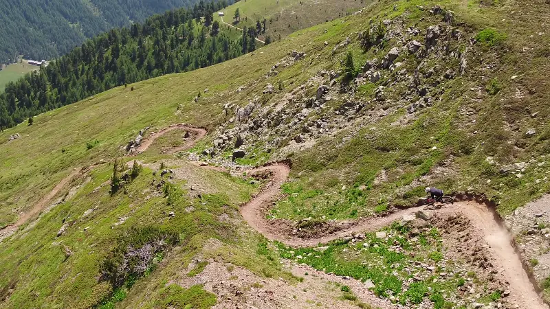 New enduro mountain bike trail in Livigno