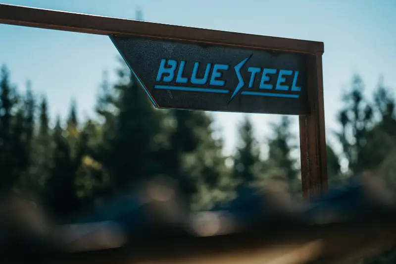 Blue Steel is a new jump trail on Galbraith Mounta